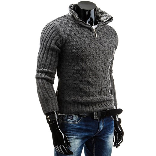 Sweter (wx0507) dstreet czarny akryl