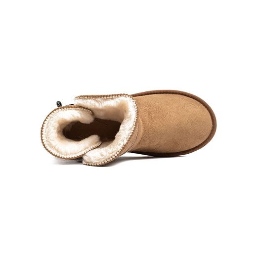 Śniegowce damskie Island Boot casual bez zapięcia welurowe 