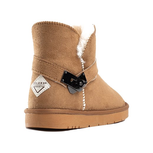 Śniegowce damskie Island Boot casual welurowe 