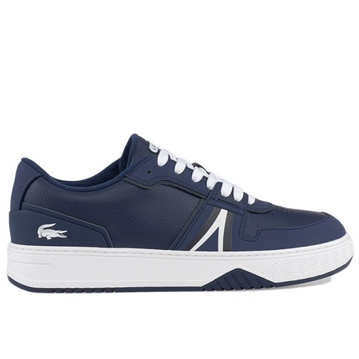 Buty Lacoste Leather Colour-Pop Trainers 743SMA0075-092 - granatowe ze sklepu streetstyle24.pl w kategorii Buty sportowe męskie - zdjęcie 148343089