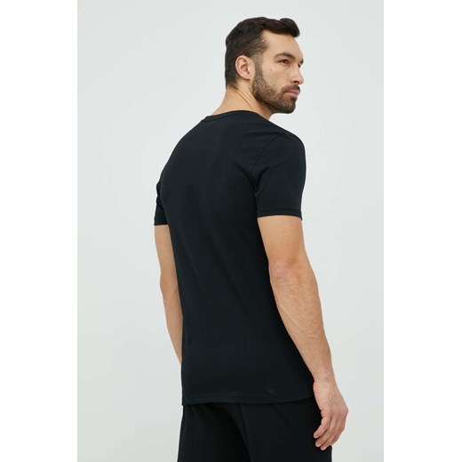 BOSS t-shirt bawełniany kolor czarny z nadrukiem M ANSWEAR.com