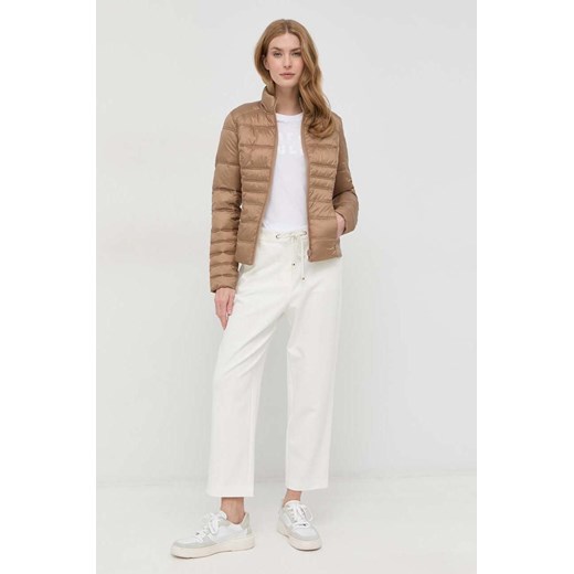 Guess kurtka dwustronna damska kolor brązowy przejściowa Guess XS ANSWEAR.com
