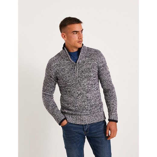 Sweter NESTER Granat Melanż M Diverse XL wyprzedaż Diverse Outlet