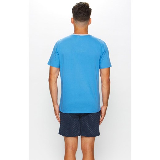 42/5-41u/616a768 Piżama męska, Kolor błękitny-wzór, Rozmiar L, Fabio Undercare ze sklepu Intymna w kategorii Piżamy męskie - zdjęcie 148415635