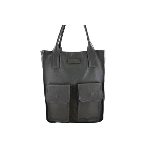 Torby shopper bag do pracy - Szare ciemne ze sklepu Barberinis w kategorii Torby Shopper bag - zdjęcie 148418956
