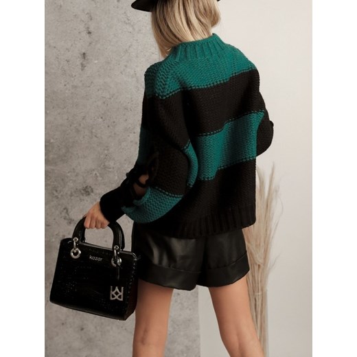Sweter Gail Black Butelkowy Lisa Mayo uniwesralny Lisa Mayo