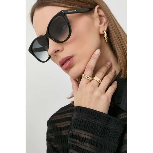 Gucci okulary przeciwsłoneczne damskie kolor czarny GG1171SK ze sklepu ANSWEAR.com w kategorii Okulary przeciwsłoneczne damskie - zdjęcie 148455238