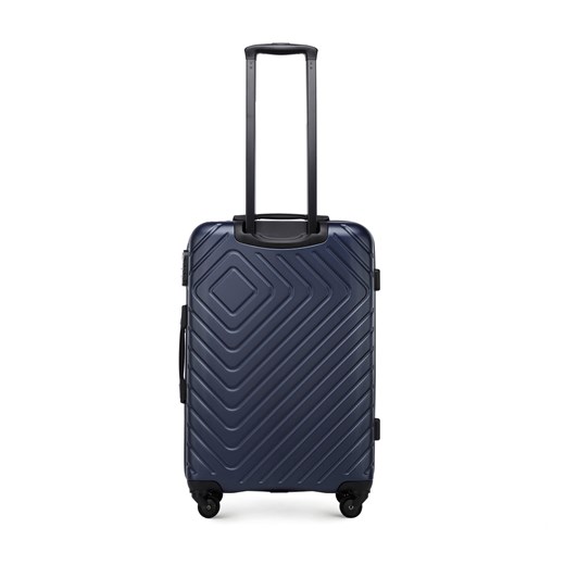 Średnia walizka z ABS-u z geometrycznym tłoczeniem Wittchen promocyjna cena WITTCHEN