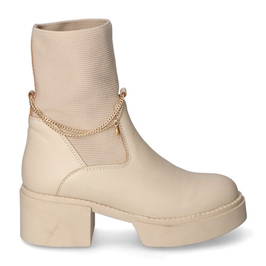 Botki Karino z zamkiem casual