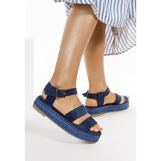 Niebieskie sandały na platformie Coraline Zapatos 35 Zapatos promocyjna cena