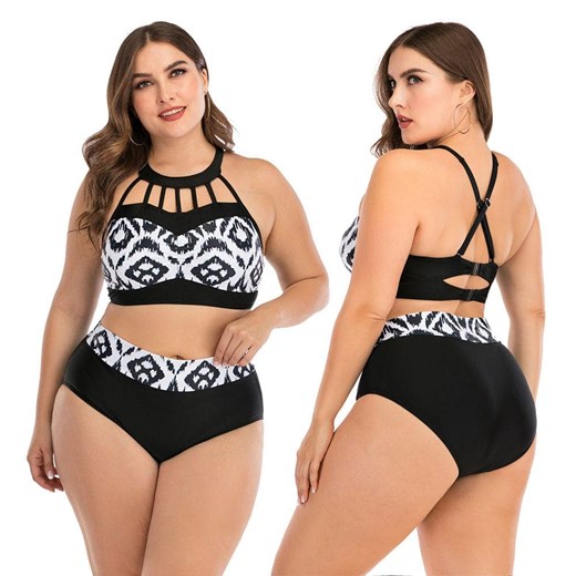 Dwuczęściowe Wzorzyste Plus Size Bikini Parine.pl L ParinePL