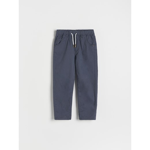 Reserved - Tkaninowe spodnie z ociepleniem - Niebieski Reserved 140 (9 lat) Reserved