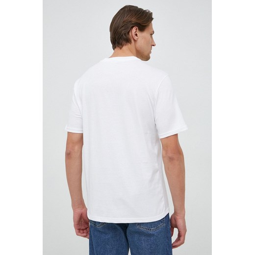 United Colors Of Benetton t-shirt męski biały bawełniany casual z krótkim rękawem 