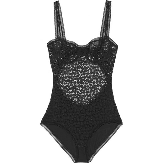 Decadence Luxure lace and stretch-mesh bodysuit 
