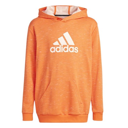 Bluza adidas Future Icons Badge Of Sport Hooded Sweatshirt HP0904 - pomarańczowa ze sklepu streetstyle24.pl w kategorii Bluzy dziewczęce - zdjęcie 148611526