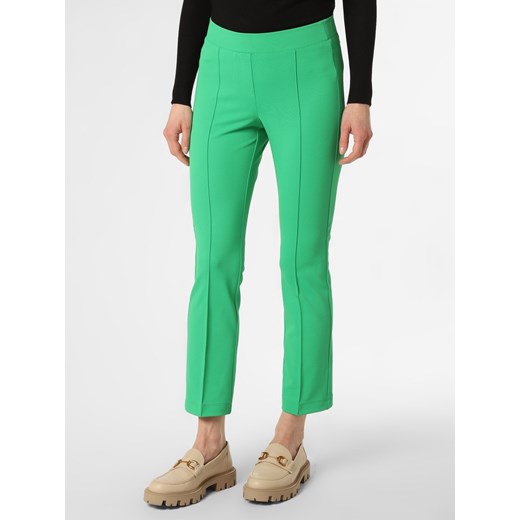 Cambio Spodnie Kobiety Sztuczne włókno zielony jednolity ze sklepu vangraaf w kategorii Spodnie damskie - zdjęcie 148624497