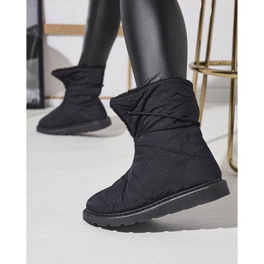 Royalfashion Czarne damskie buty a'la śniegowce Amirfu ze sklepu royalfashion.pl w kategorii Śniegowce damskie - zdjęcie 148643649