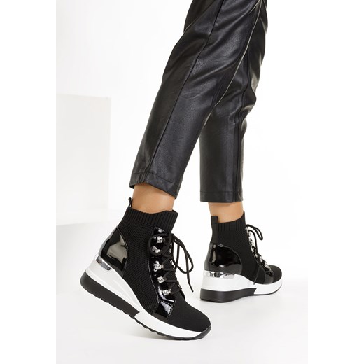 Czarne sneakersy wysokie Midian ze sklepu Zapatos w kategorii Buty sportowe damskie - zdjęcie 148648085