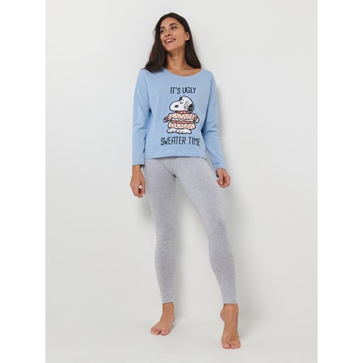 Sinsay - Piżama Snoopy - Niebieski Sinsay S Sinsay