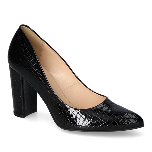 Czółenka damskie Luca Cavialli 8479 Czarne kroko ze sklepu Arturo-obuwie w kategorii Czółenka - zdjęcie 148674375
