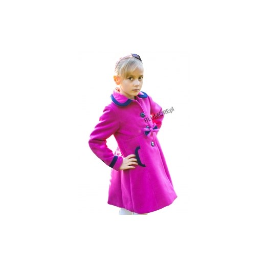Elegancki płaszczyk dla dziewczynki 86 - 140 Virginia amarant blumore-pl fioletowy dziewczęce