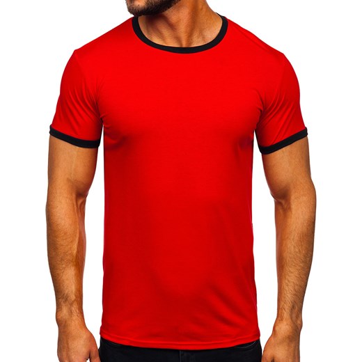 Czerwony t-shirt męski Denley 8T83 2XL okazja Denley