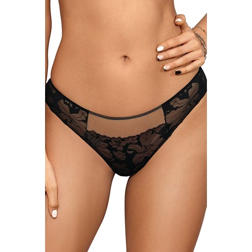 Renee wzorzyste klasyczne figi, Kolor czarny-wzór, Rozmiar S, Wies-MANN ze sklepu Intymna w kategorii Majtki damskie - zdjęcie 149000706