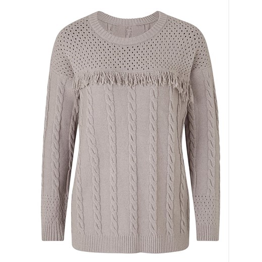 Sweter w kolorze jasnoszarym Heine 44 okazyjna cena Limango Polska