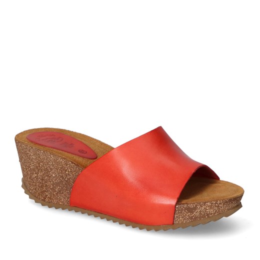 Klapki Hee 22016 Czerwone Lico ze sklepu Arturo-obuwie w kategorii Klapki damskie - zdjęcie 149030835