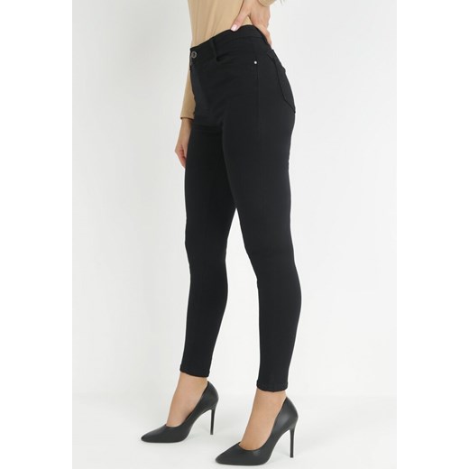Czarne Jeansy Skinny z Efektem Push Up Muhi ze sklepu Born2be Odzież w kategorii Jeansy damskie - zdjęcie 149034257