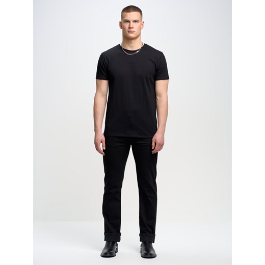 Koszulka męska bawełniana czarna Basic 906 ze sklepu Big Star w kategorii T-shirty męskie - zdjęcie 149046207