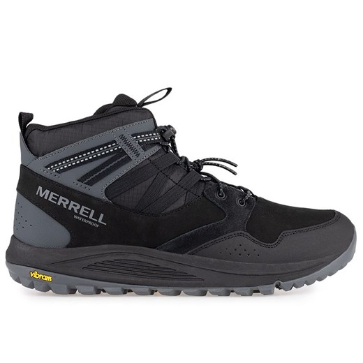 Buty Merrell Nova Sneaker Boot Bungee Waterproof J067109 - czarne ze sklepu streetstyle24.pl w kategorii Buty trekkingowe męskie - zdjęcie 149051846