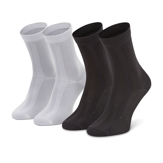 Zestaw 2 par wysokich skarpet męskich adidas - Structured Sck GN3068  Black/White ze sklepu eobuwie.pl w kategorii Skarpetki męskie - zdjęcie 149075307