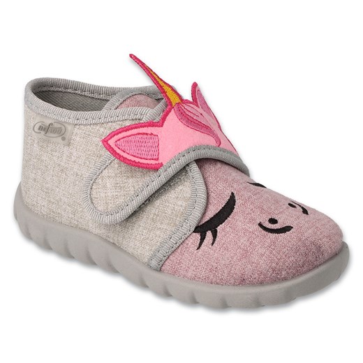 Befado obuwie dziecięce 465P110 beżowy różowe ze sklepu ButyModne.pl w kategorii Buciki niemowlęce - zdjęcie 149076825