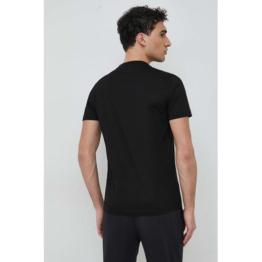Emporio Armani t-shirt bawełniany kolor czarny z aplikacją Emporio Armani S ANSWEAR.com