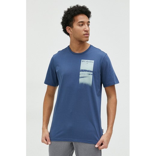 Columbia t-shirt męski niebieski 