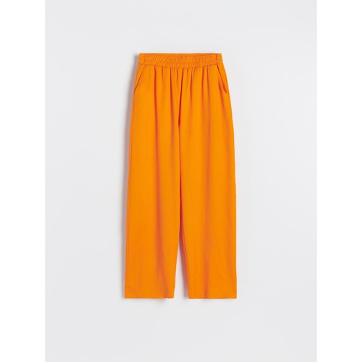 Reserved - Spodnie z Tencelu™ Lyocellu - Pomarańczowy Reserved 40 Reserved wyprzedaż