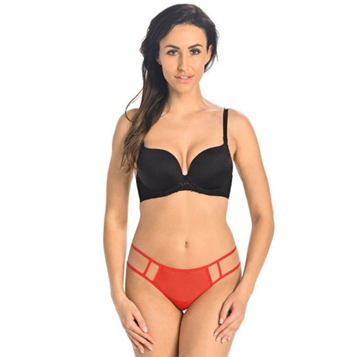 Czerwone stringi damskie siateczkowe z paskami Gabbie 3144, Kolor czerwony, Rozmiar L, Teyli ze sklepu Intymna w kategorii Majtki damskie - zdjęcie 149175746