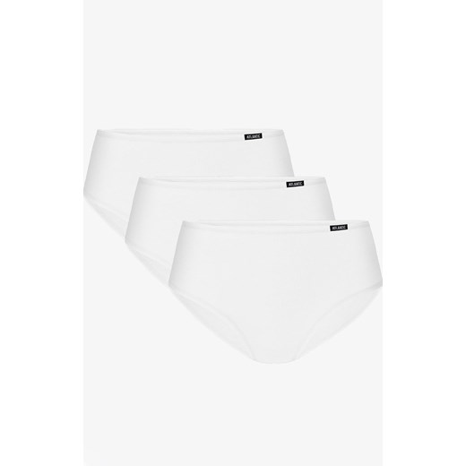 3BLP-603 bawełniane białe figi damskie z wyższym stanem 3-pack, Kolor biały, Rozmiar M, ATLANTIC ze sklepu Intymna w kategorii Majtki damskie - zdjęcie 149199397