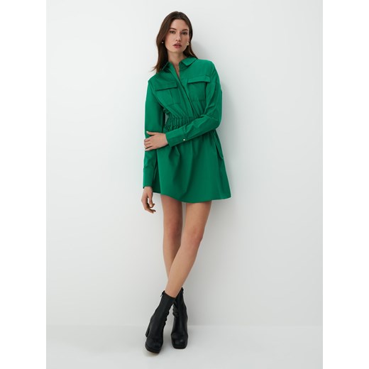 Sukienka Mohito z długim rękawem na uczelnię mini 