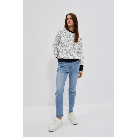 Moodo.pl bluza damska wielokolorowa krótka 