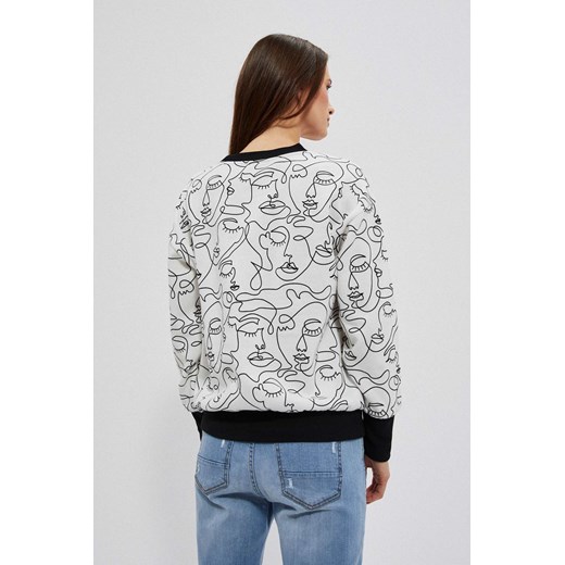 Bluza damska wielokolorowa Moodo.pl krótka 