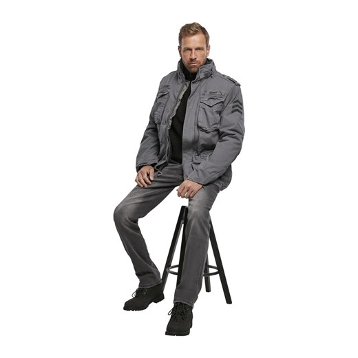 męskie spodnie brandit - rover - black denim - slim fit 32/34 31/32 Metal-shop