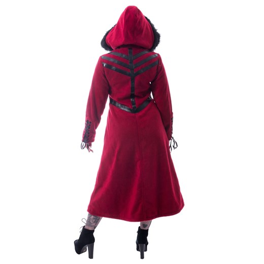 płaszcz damski chemical black - final - red S XL Metal-shop
