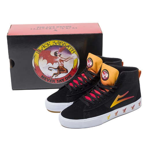 tenisówki wysokie męskie black sabbath - never say die - lakai x black sabbath - 37 Metal-shop