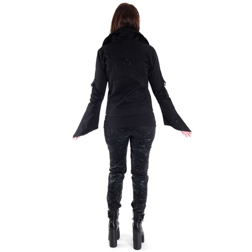 kurtka wiosna / jesień damskie - black - queen of darkness - ja1-310/16 L L Metal-shop