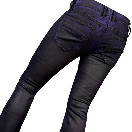 spodnie męskie (jeans) wornstar - hellraiser coated - purple haze 28 34 Metal-shop
