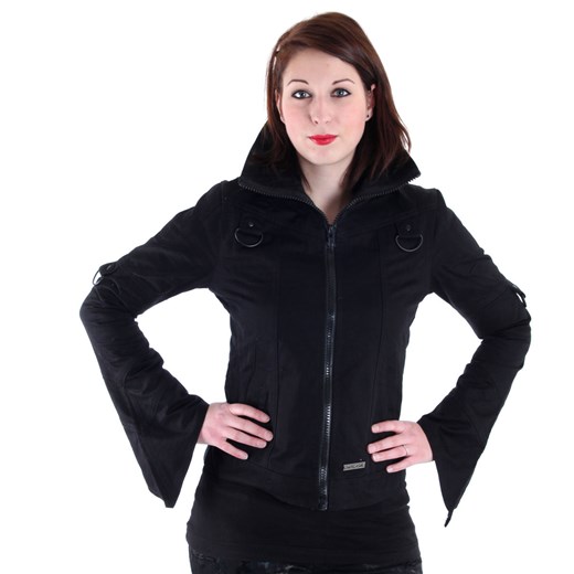 kurtka wiosna / jesień damskie - black - queen of darkness - ja1-310/16 L L Metal-shop