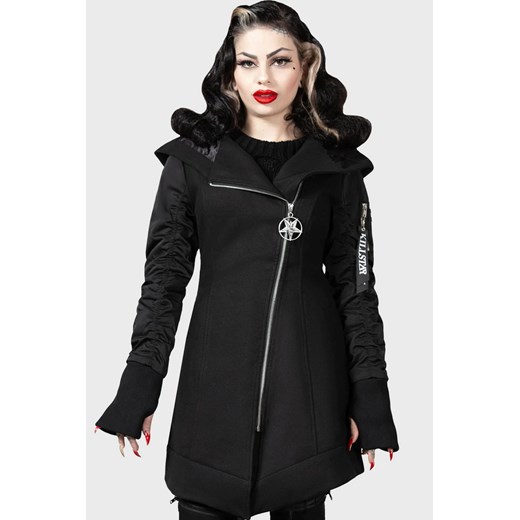 płaszcz damski killstar - hexada - black XS L Metal-shop
