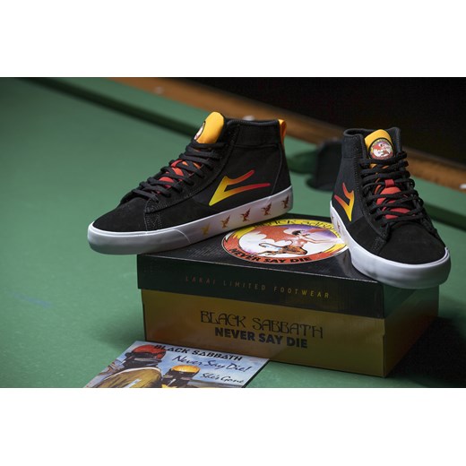 tenisówki wysokie męskie black sabbath - never say die - lakai x black sabbath - 37 Metal-shop